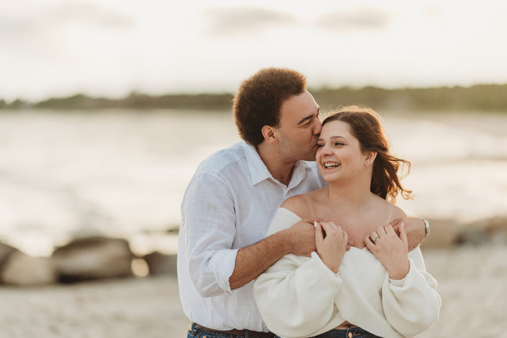 Connecticut Engagement photos at Harkness Memorial State Park