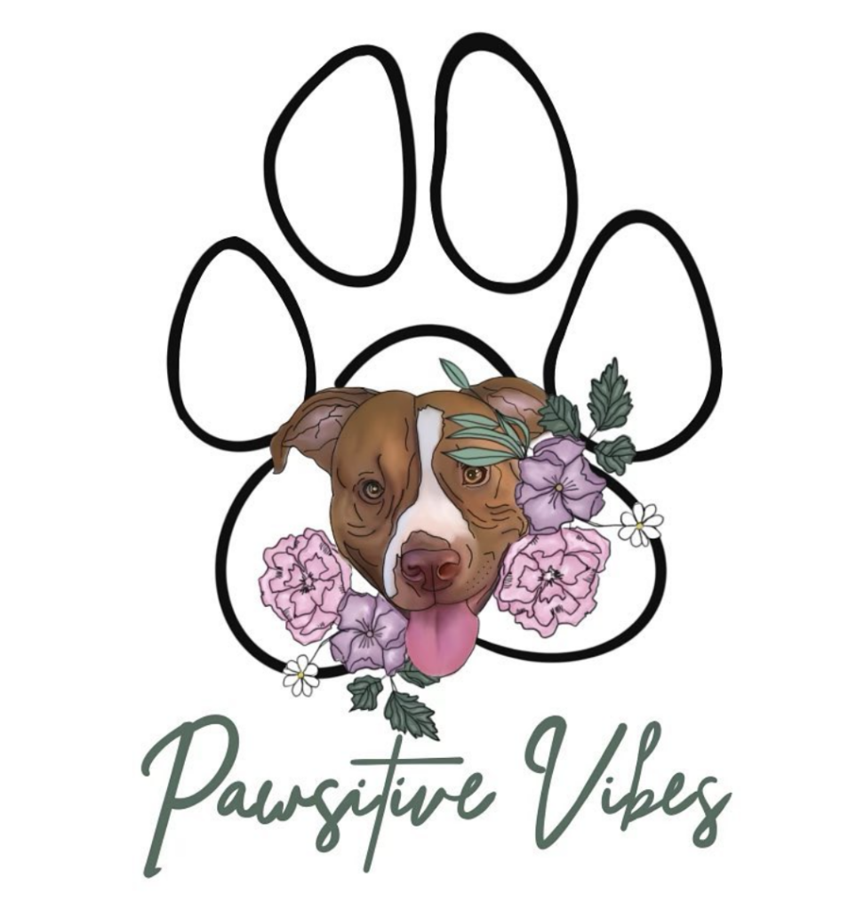 Pawsitive Vibes Pet Care Logo