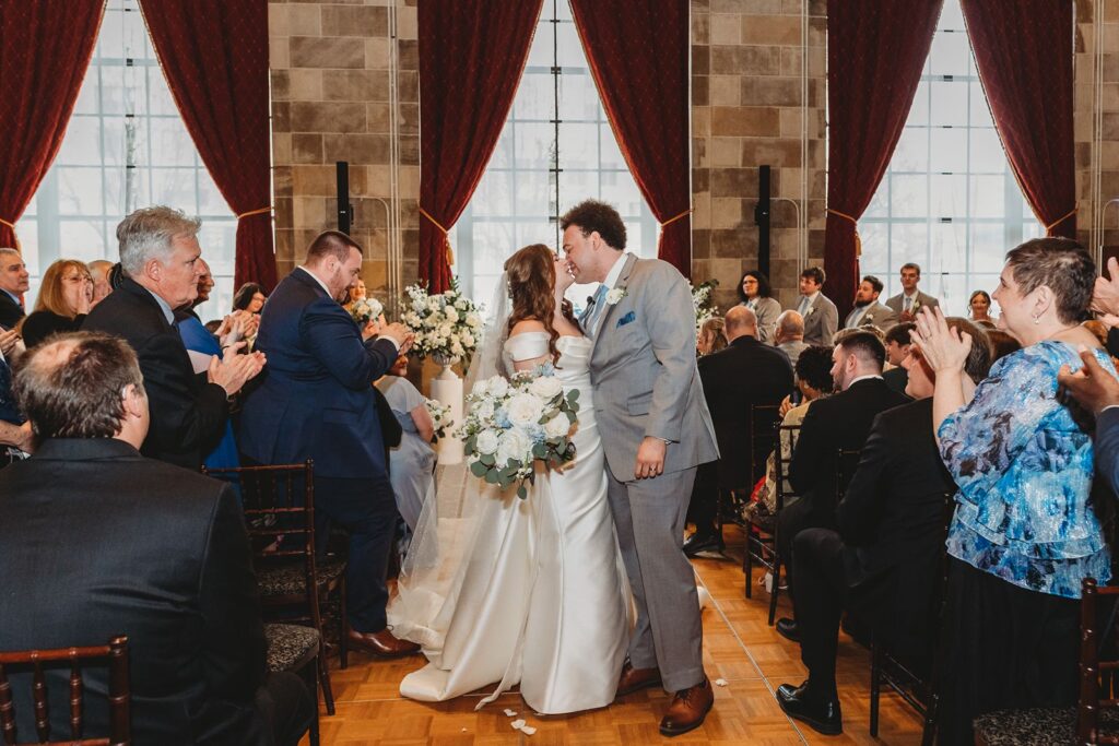 indoor wedding ceremony at The Society Room of Hartford