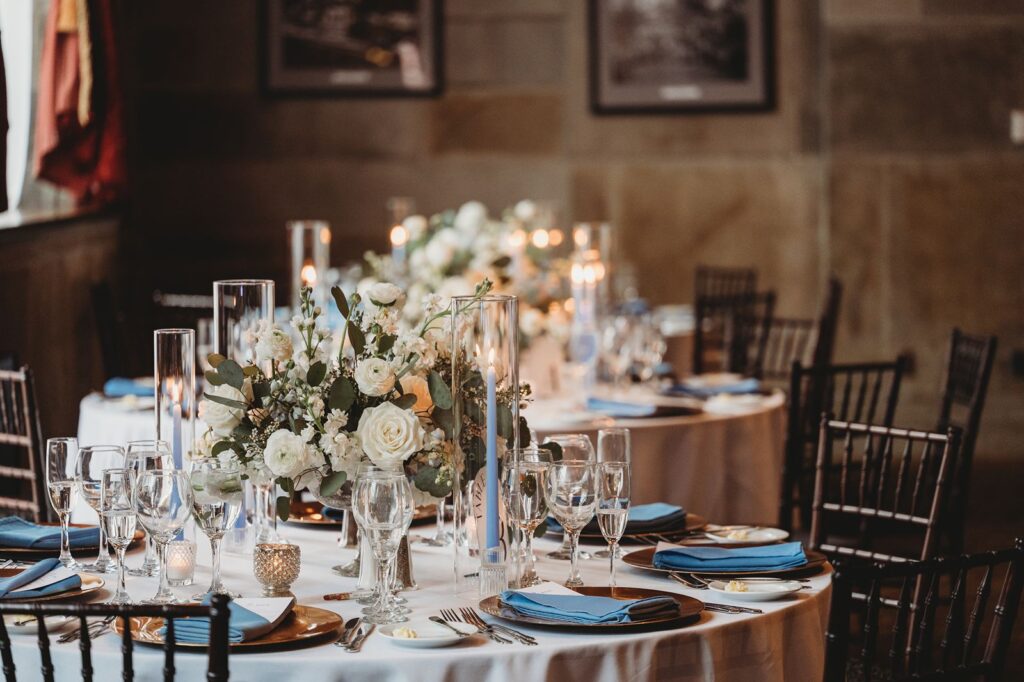 timeless wedding reception at The Society Room of Hartford in CT